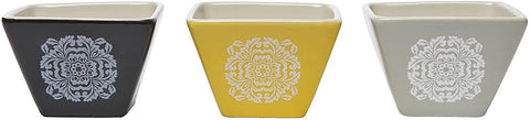 Ceramic Vanderbilt Design Snack Bowl Set of 3