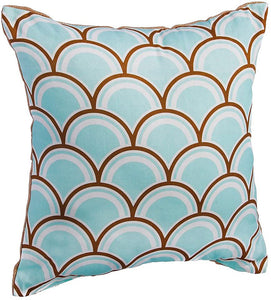 Blue Wave Patterned 18" Throw Pillow