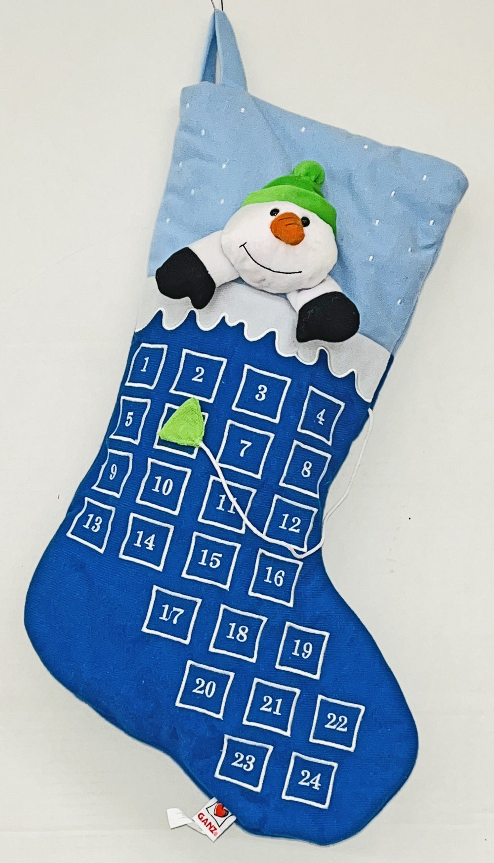 Snowman Advent Christmas Stocking