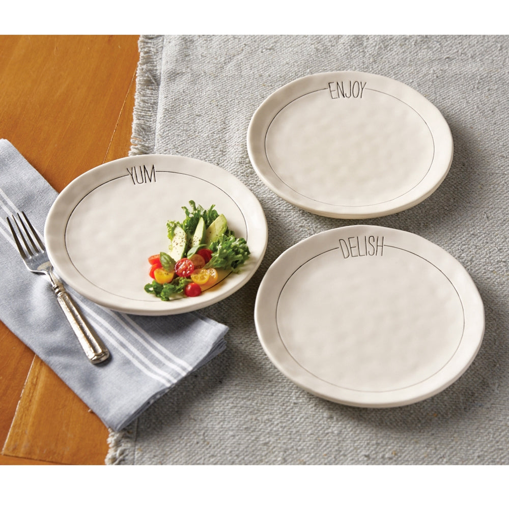 Bistro Novelty Salad Plates in 3 Styles
