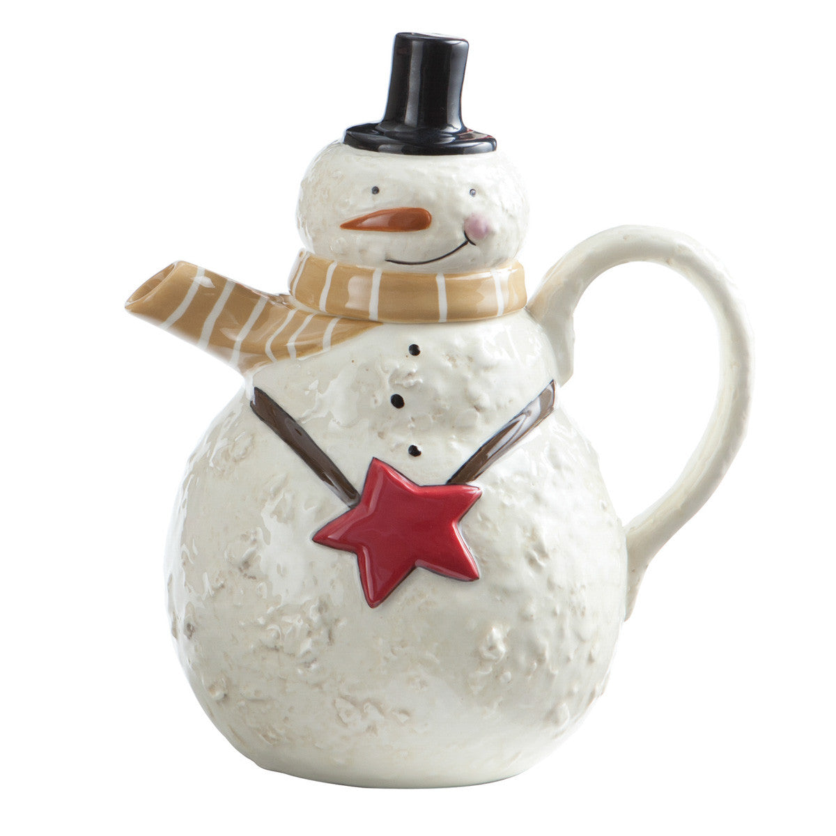 Snow Friends Snowman Ceramic Teapot