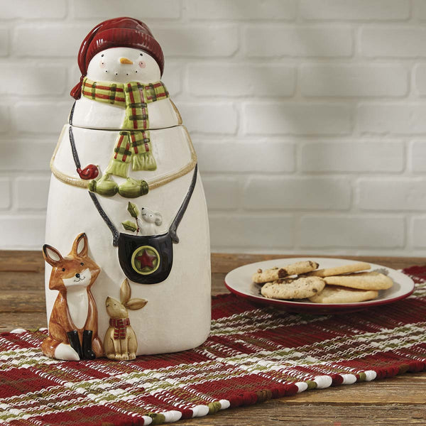 Northwoods Snowman & Friends Cookie Jar