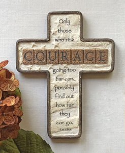 Courage Wall Cross