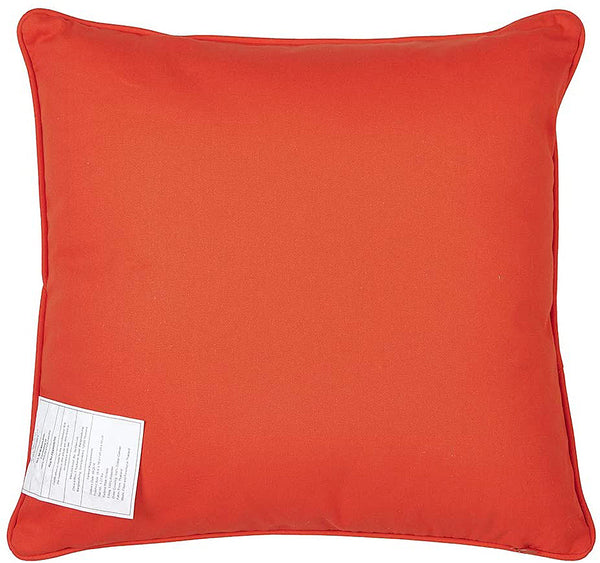 Orange Coral Design 18" Throw Pillow