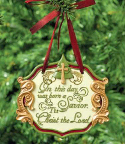 Christ the Lord Christmas Ornament - Set of 2