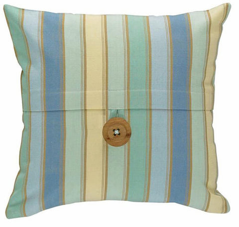 Striped Colors of the Ocean 16" Throw Pillow